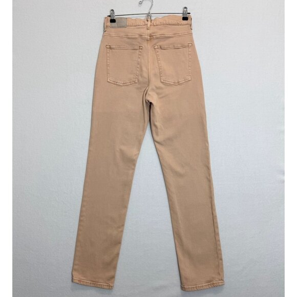 Everlane Way High Slim Jeans Womens 25 Beige Mid Rise Organic Cotton Stretch - Picture 3 of 14